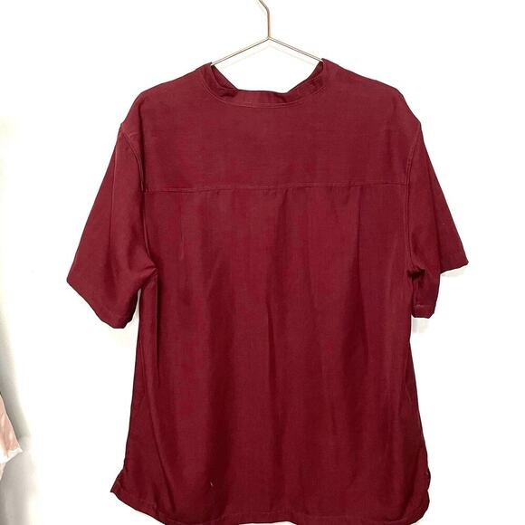 Irvine Park Bowling Maroon Button Up Mens Shirt Rockabilly Red size Extra Large - Picture 3 of 7